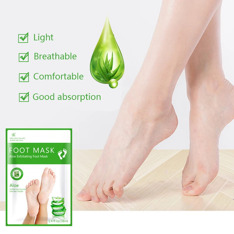 Foot Mask Peeling - Маски-скрабы для пилинг-процедуры стоп, педикюрные носки,