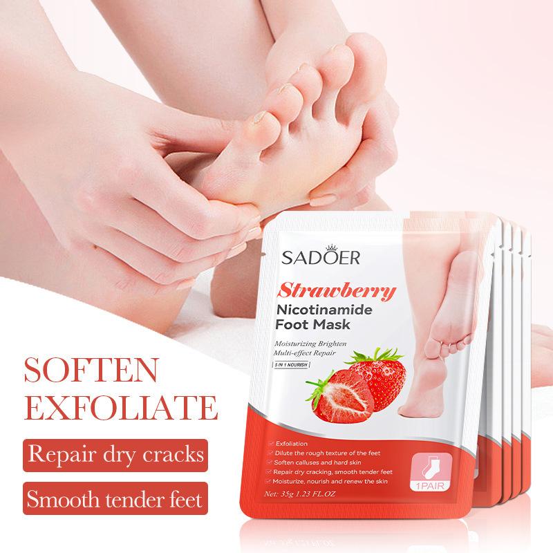1 пара масок для ног SADOER с  – обзор и цена Foot Mask Peeling