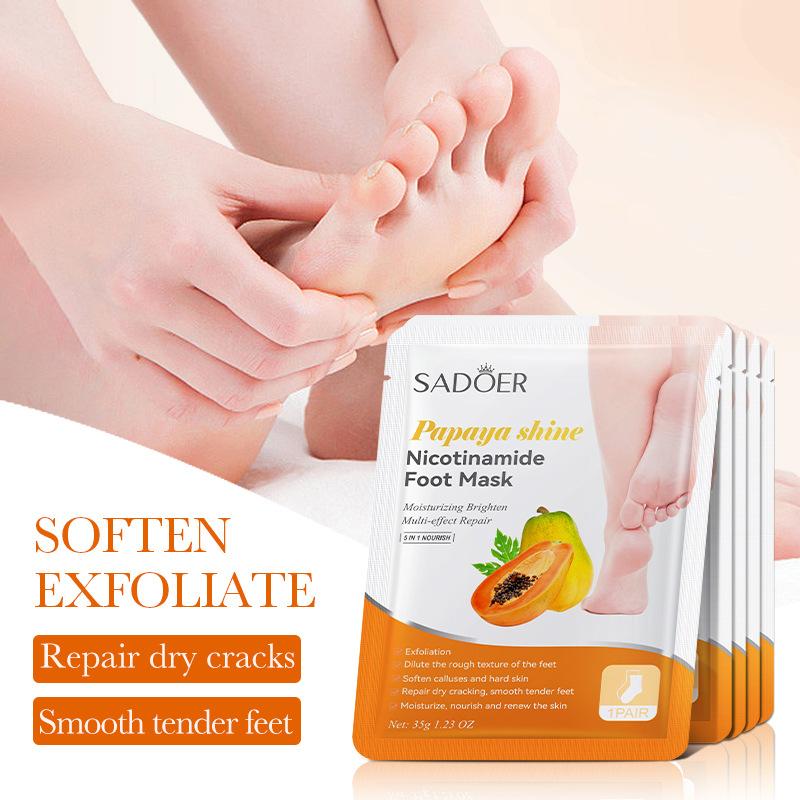 1 пара масок для ног SADOER с  – обзор и цена Foot Mask Peeling