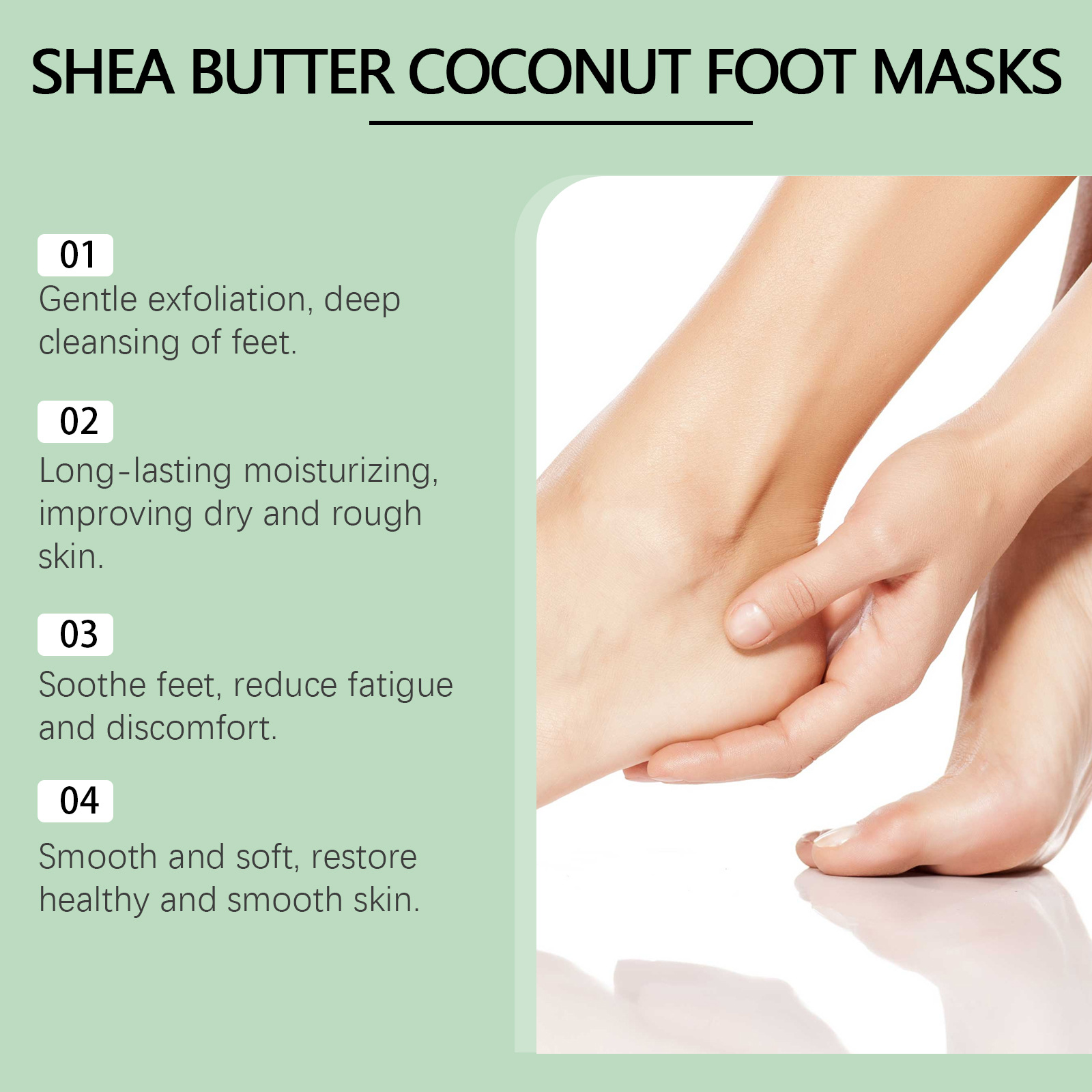 5 шт., маска для ног с кокосом – обзор и цена Foot Mask Peeling